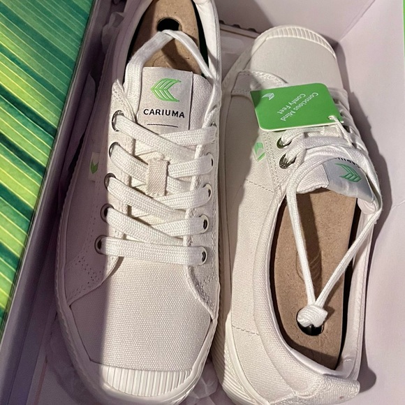 Cariuma OCA Sneakers Womens Size 8 Men’s 6.5 Off White Low Canvas Shoes . NIB - Picture 9 of 10